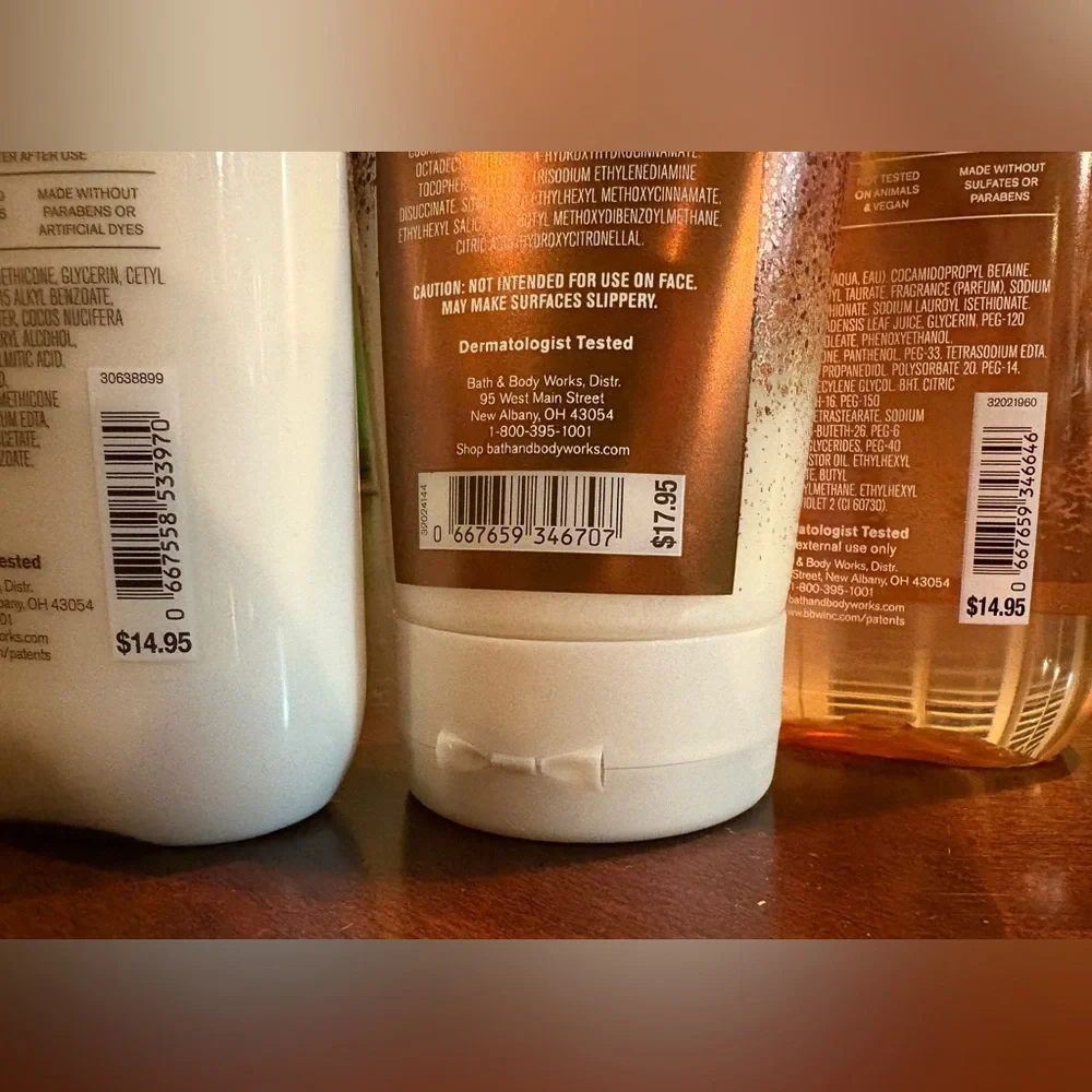 NWT, Bath & Body Works, Warm Vanilla Sugar Trio- Body Lotion, Wash and Scrub